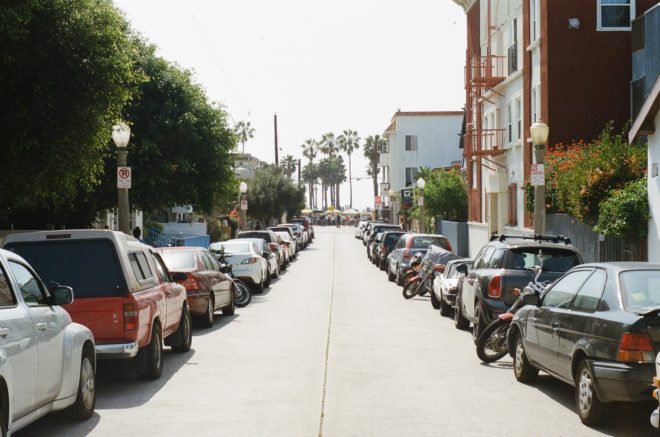 This street sure would look a lot prettier without all that metal lying everywhere
